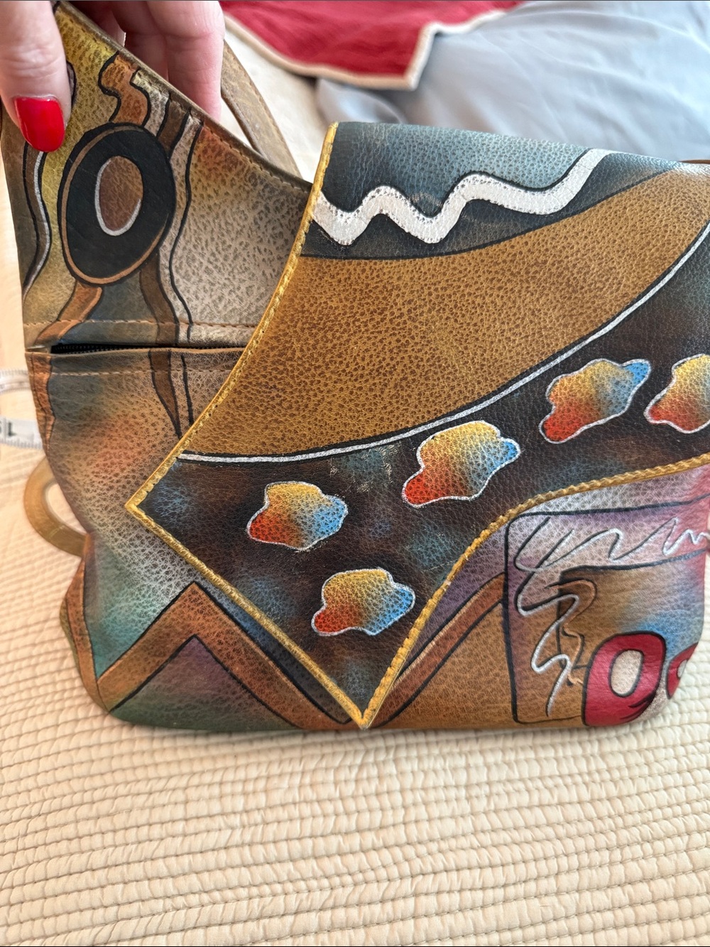 Anuschka Hand Painted Leather Purse